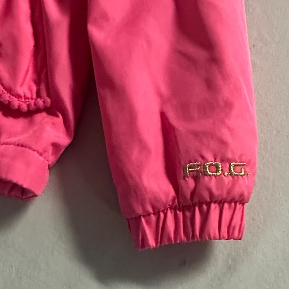 London Fog Pink Kids Raincoat with Hood - Picture 3 of 8